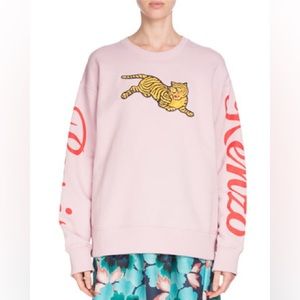 Kenzo Embroidered‎ Jumping Tiger Sweatshirt Pink size XS NWT Unisex
